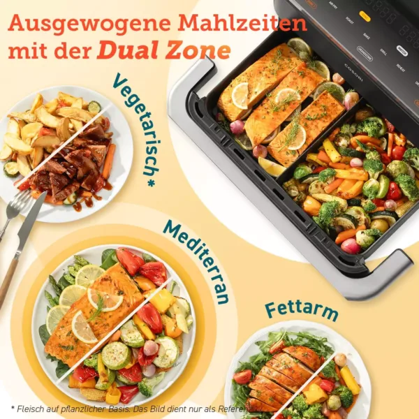 karsta gaisa friteris cosori dual blaze twinfry 10 l 2800 w wifi hot air fryer caf tf101s aeu 3 66a6b39334e49