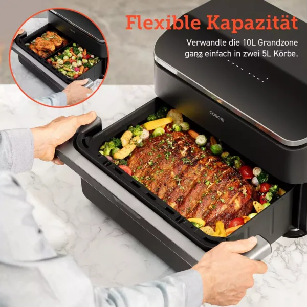 karsta gaisa friteris cosori dual blaze twinfry 10 l 2800 w wifi hot air fryer caf tf101s aeu 7 66a6b39a83529