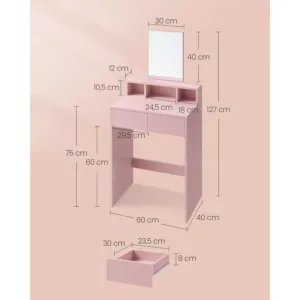 kosmetikas galds vasagle rdt103r01 roza3 66a95a6250456