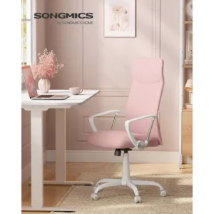ergonomisks biroja kresls songmics obn034r01 roza audums1 66ca6c9ddb930