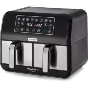 Karstā gaisa friteris Kenwood kHealthy Twin Airfryer, 8 L (2 x 4L) 1700 W HFM20.000MB