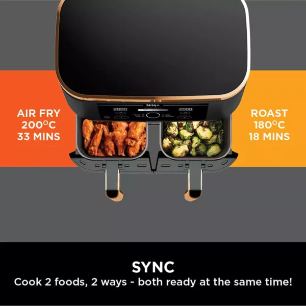 karsta gaisa friteris ninja foodi max dual zone air fryer af400eu 95 l vara toni3 66c856461bc21