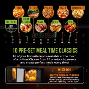 karsta gaisa friteris tower t17100 vortx vizion air fryer 9 l 2600 w3 66be6fda70935