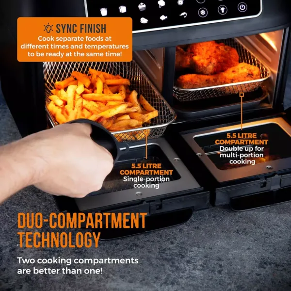 karsta gaisa friteris tower t17102 vortx vizion air fryer 11 l 2400 w3 66be6c8245fe4