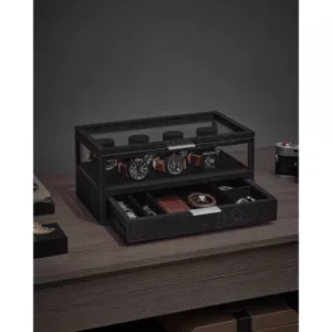pulkstenu uzglabasanas kastite songmics jow007b01 melna5 66ca26211cf60