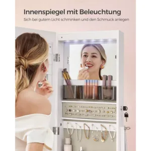 rotaslietu skapis ar bezramja spoguli songmics jjc025w01 balts2 66ca241303bb5