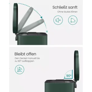 terauda atkritumu tvertne ar soft close vaku songmics ltb050c02 50 l vintage green2 66ca349948090