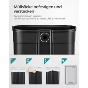 terauda atkritumu tvertne ar soft close vaku songmics ltb050e01 50 l sudraba2 66ca386704799
