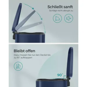 terauda atkritumu tvertne ar soft close vaku songmics ltb050l02 50 l zila2 66ca3bcd67e44