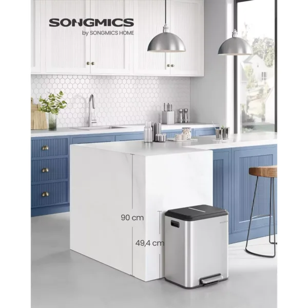 terauda atkritumu tvertne skirosanai ar soft close vaku songmics ltb544e01 30 l 2 x 15 l sudraba1 66ca3017f3744