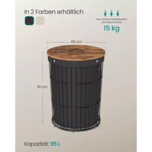 velas grozs ar koka vaku 95 l songmics lcb160b01 4 66ca4333de4a3