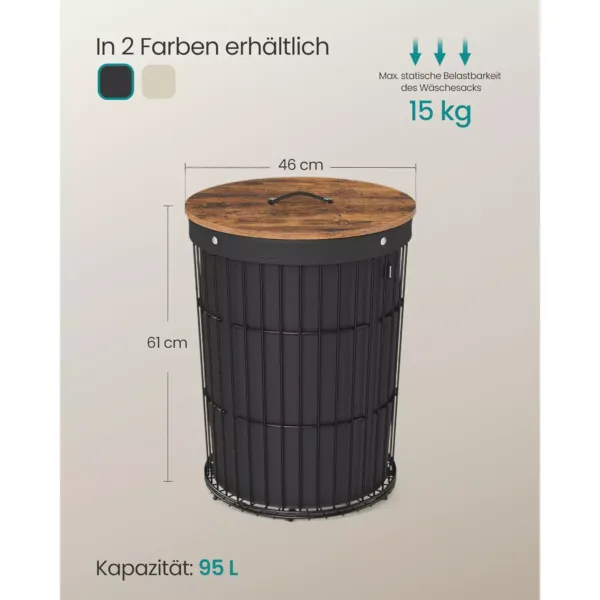 velas grozs ar koka vaku 95 l songmics lcb160b01 4 66ca4333de4a3