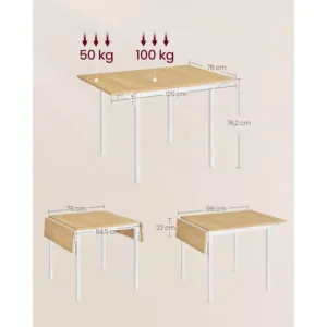 virtuves galds songmics industrial kdt077y01 845120 x 78 x 75 cm2 66c7b53890bc8