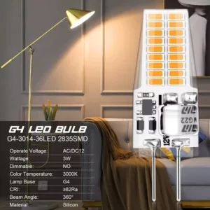 led spuldze g4 3w 12v warm white 3000k 300 lm 6 gab 1 66ec868f6dd48