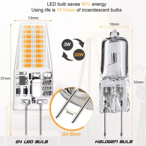 led spuldze g4 3w 12v warm white 3000k 300 lm 6 gab 2 66ec868f64970