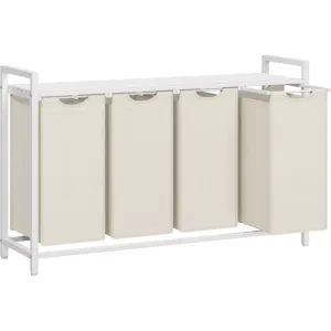 Veļas grozs ar izvelkamiem veļas 4 maisiem 160 L (4x40) Vasagle BLH401W01