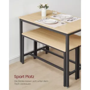 virtuves galds vasagle industrial kdt070b09 110 x 70 x 75 cm un 2 soli 97 x 30 x 50 cm 3 66f3053be92ac