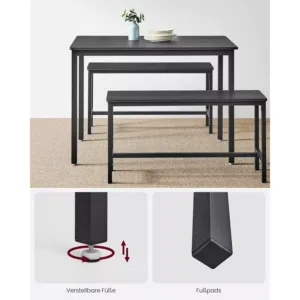 virtuves galds vasagle industrial kdt070b21 110 x 70 x 75 cm un 2 soli 97 x 30 x 50 cm 4 66f3062ba62eb