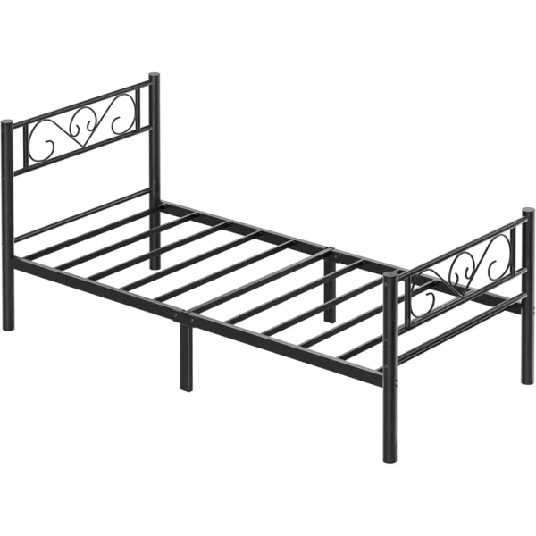 Metala gultas ramis Vasagle RMB062B01 90 x 200 cm Melns6
