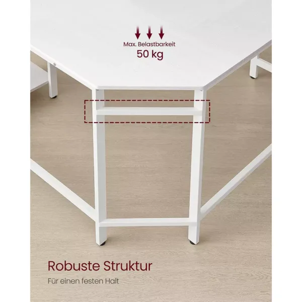 biroja galds rakstamgalds l formas vasagle lwd072w44 138 x 138 x 75cm g x p x a3 671ebc72a362f