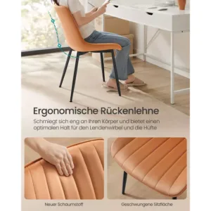 ergonomisks edamistabas kresls 2 gab songmics ldc090k01 karamelu bruns3 67228ae57c76d