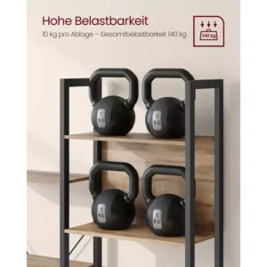 gramatplaukts vasagle lls107k01 14 plaukti industrial design 24 x 158 x 166 cm2 67227f31785ef