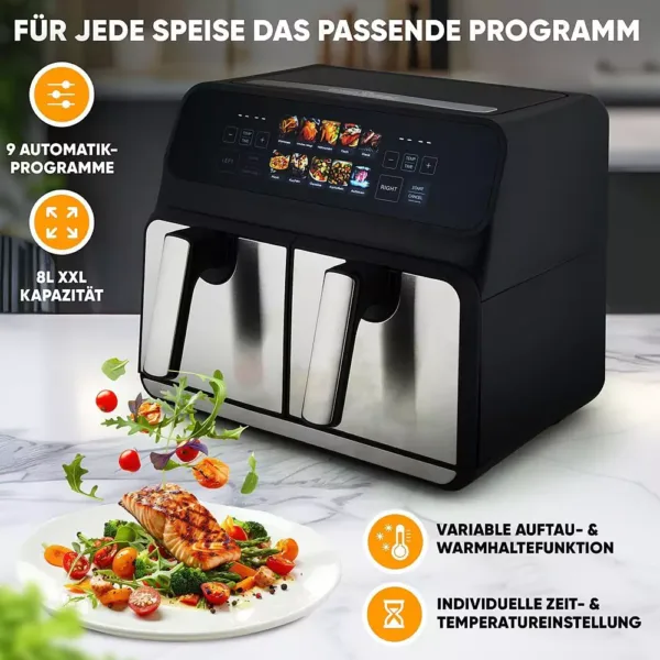 karsta gaisa friteris proficook hot air fryer 8 l pc fr 1287 h 2200 w3 6716c4485b78e