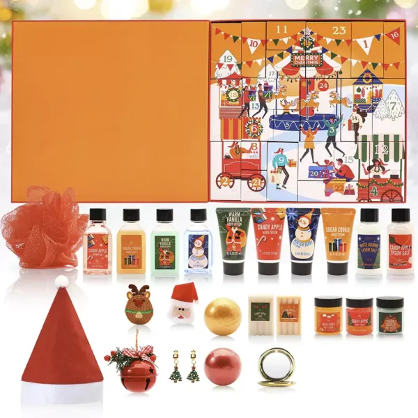 adventes kalendars body earth ar aromatiskam svecem vannas bumbam orange1 67267c26b26ef