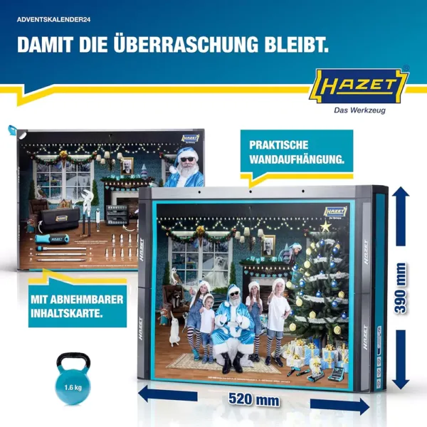 adventes kalendars hazet 24 gab premium tool set6 6725fe04b5c56