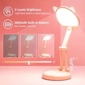 bernu led galda lampa one fire ar akumulatoru 3600 mah 300 lum gaisi roza1 6742235ad5032