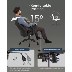 biroja kresls songmics obg035b01 melna maksliga ada5 67254eeeb2e4b