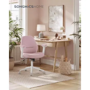 biroja kresls songmics obg035r01 roza audums1 67254cd0437ab