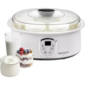 Jogurta gatavotājs Browin 801015 ar termostatu, 1.3 L 20 W