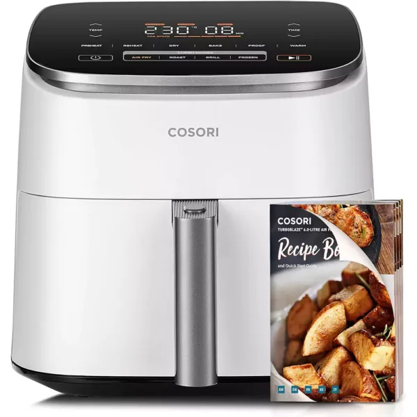 karsta gaisa friteris cosori turboblaze hot air fryer 6l 1725w caf dc601 keu balts 67422efa8016c