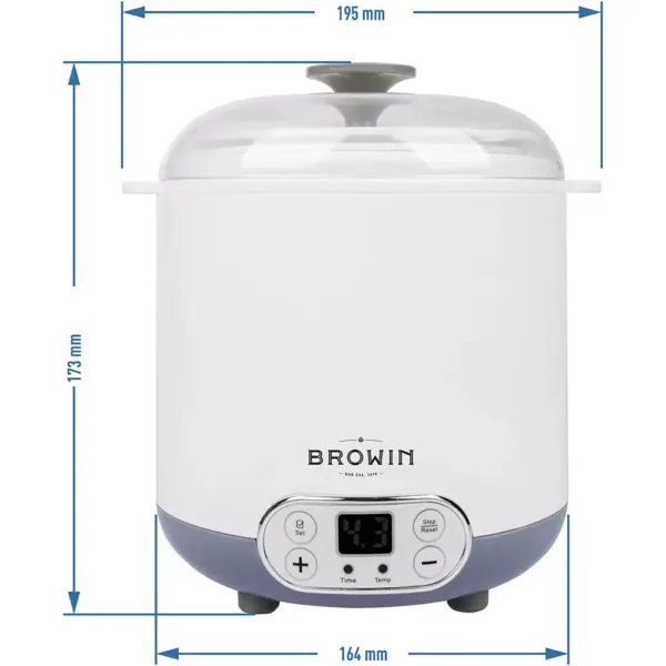 siera jogurta gatavot ujs browin 801013 ar termostatu 15 l4 67445050a55fd