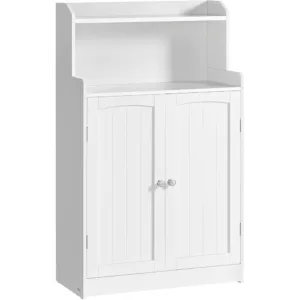 Vannas istabas skapis ar 2 durvīm un plauktiem 30 x 60 x 100 cm Vasagle BBC770W01 Balts