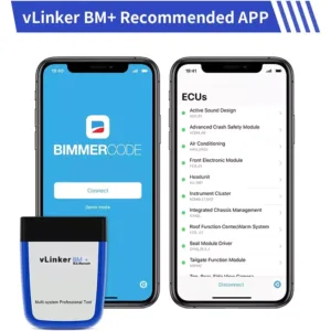 vlinker bm obd2 bluetooth 30 40 diagnostikas skeneris bmw ios android windows prieks bimmercode bimmerlink2 6731015687633