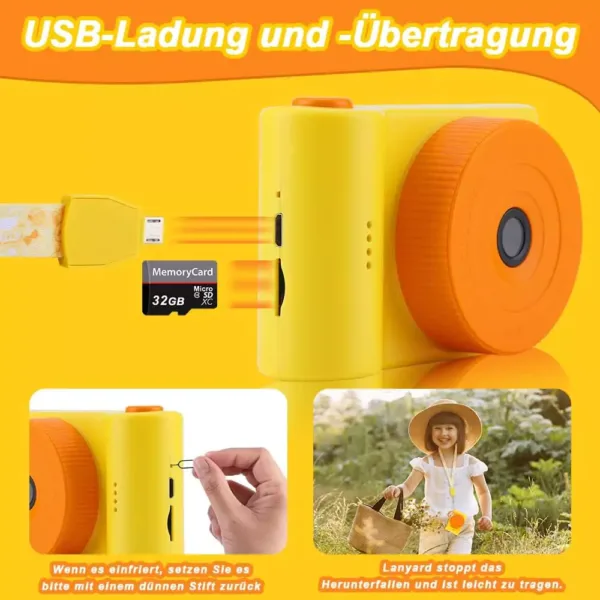 bernu digitala kamera fine life pro c5 48 mp 32 gb sd bsi cmos 3 inch touch screen dzeltena6 67698b0981c4f
