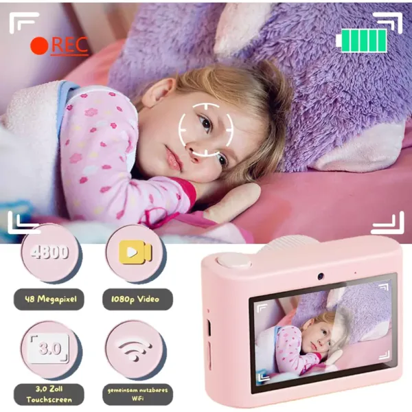 bernu digitala kamera fine life pro c5 48 mp 32 gb sd bsi cmos 3 inch touch screen roza4 676bfeef5fb91