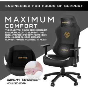 ergonomisks spelu datorkresls andaseat phantom 3 melns2 675222b7250fd