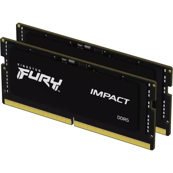 kingston fury impact 32gb 2x16gb 4800mt s ddr5 cl38 sodimm gaming memory kit with 2 kf548s38ibk2 32 6762966f3a702