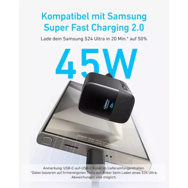 telefona l ud ot ujs anker 45 w usb c 15m kabelis der samsung super fast charging 20 1 67629291ac6c0
