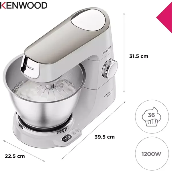 virtuves kombains kenwood titanium chef baker kvc65001wh 1200 w 5 l3 6757646658d44