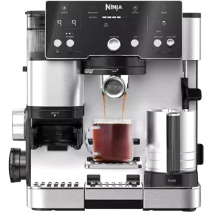 Kafijas automāts ar dzirnaviņām un putotāju Latte pagatavošanai Ninja Luxe Essential ES501EU 2-in-1 Cappuccino & Espresso