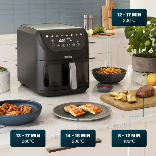 karsta gaisa friteris princess slimfry 8 l 2000 w 0118225801001 7 67968859156d8