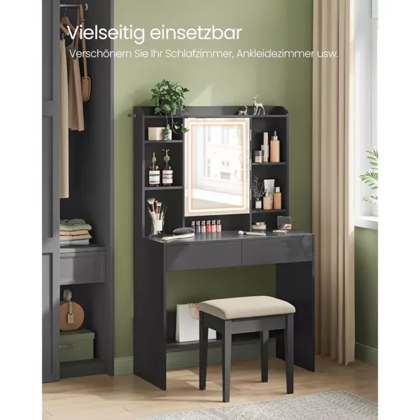 kosmetikas galds ar led apgaismojumu vasagle rdt123b01 melns5 678d2a9e612f9