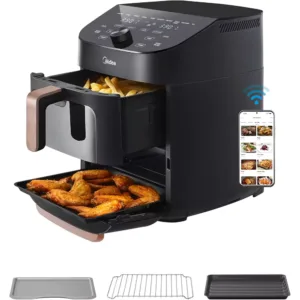 Karstā gaisa friteris MIDEA Double Stack Hot Air Fryer, 11 L 2400 W