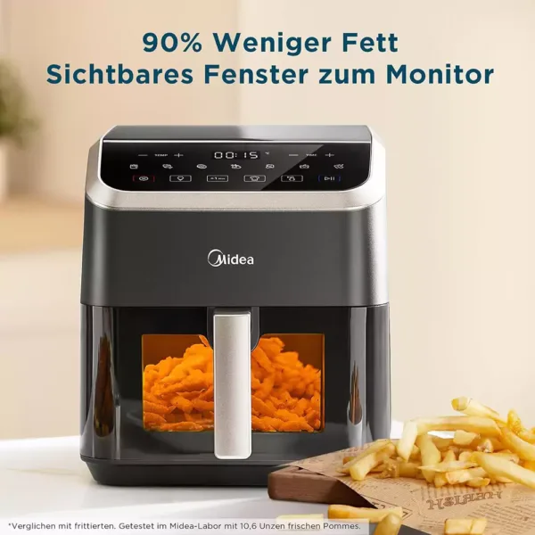 karsta gaisa friteris midea mad55f8apk hot air fryer 5 l 1600 w2 67b4e1a95b29b