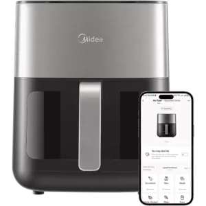 Karstā gaisa friteris MIDEA MAD65F10BPK Hot Air Fryer, XL, 6.2 L 2000 W