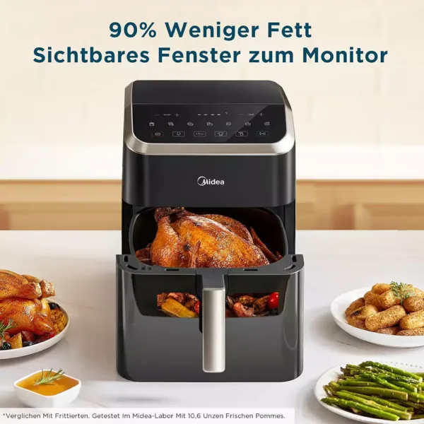 karsta gaisa friteris midea mad70f9apk hot air fryer 7 l 1800 w2 67b4e3a9e802d